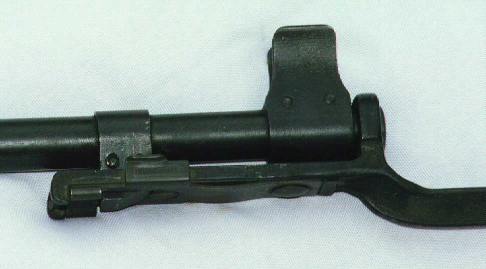 Bayonet on muzzle - detail photo