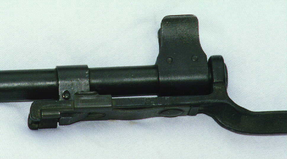 Bayonet on muzzle - detail photo